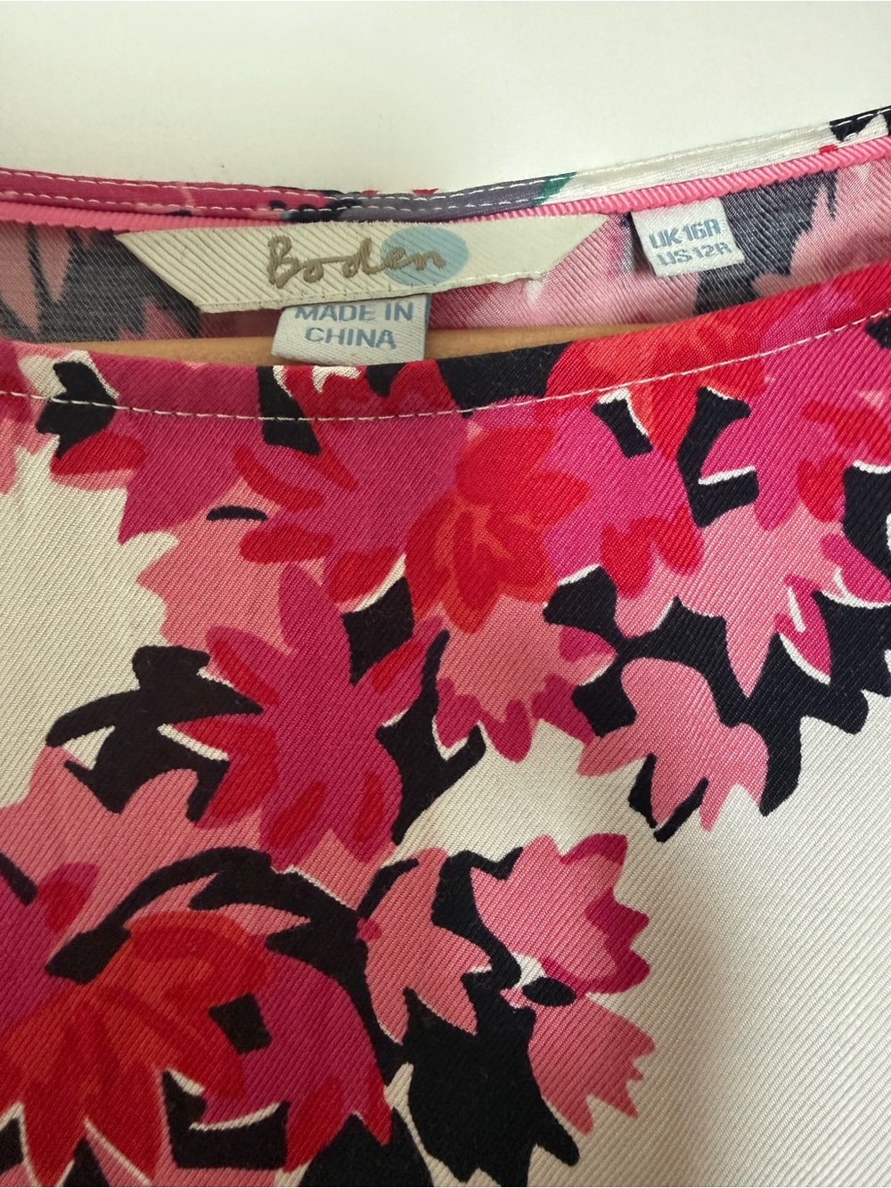 Boden Ivy Dress Bright Colorful Floral Birds Cap Sleeve Romantic Garden Party 12 - Picture 5 of 11